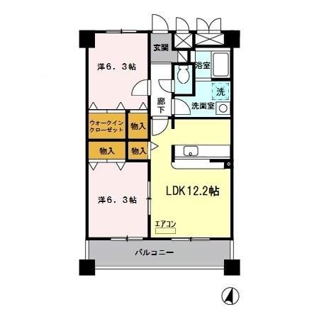 さいたま市南区沼影のマンションの間取り