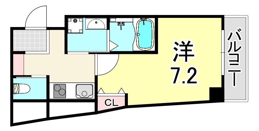 神戸市東灘区魚崎南町のマンションの間取り