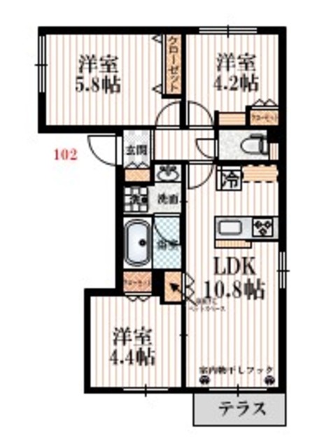 杉並区成田西のマンションの間取り