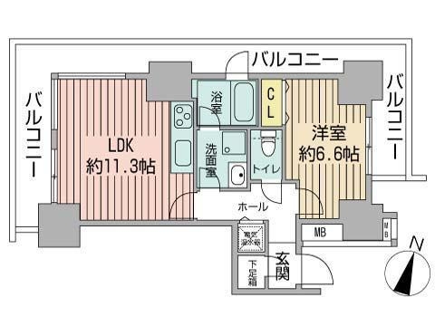 D’グラフォート札幌ステーションタワーの間取り