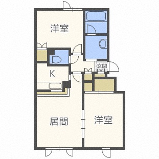 白南ハイツ６の間取り