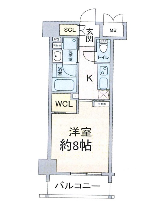 名古屋市瑞穂区彌富通のマンションの間取り