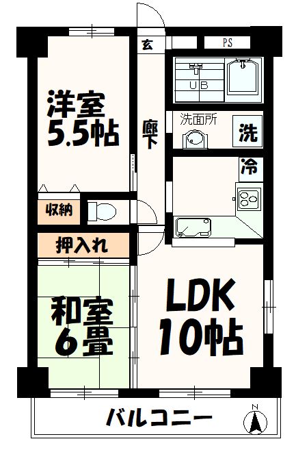 フォンテン24の間取り