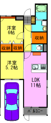 ベイサイドシティ・蘇我南町の間取り