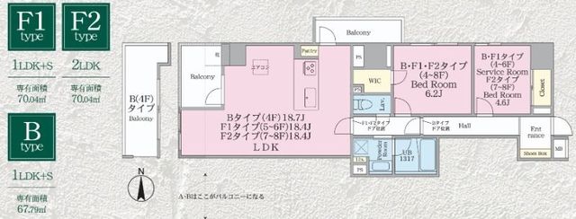 クロスゲート青葉台の間取り