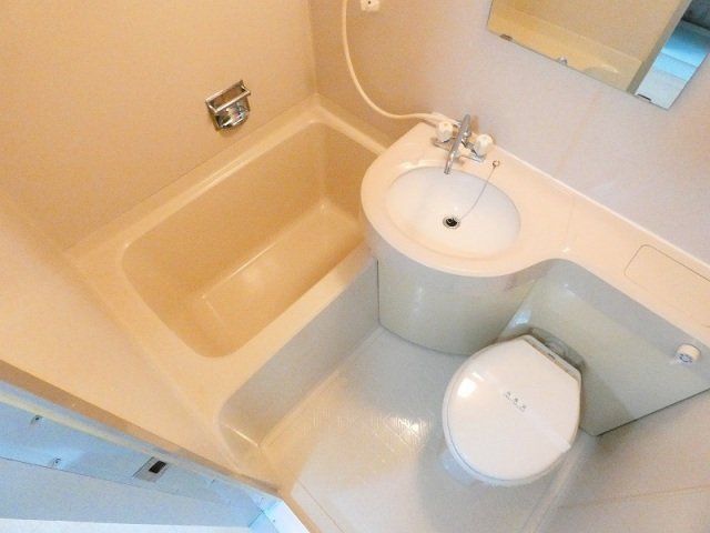 バス・シャワールーム　広めのユニットバスです。