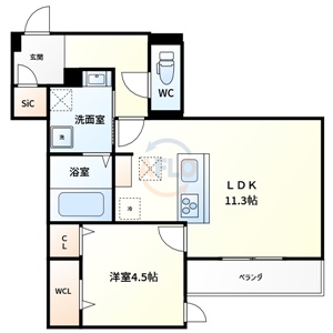 Clashist城北公園の間取り