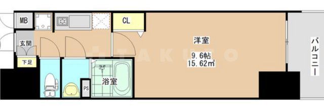 ソルテラスNAMBAフロントの間取り