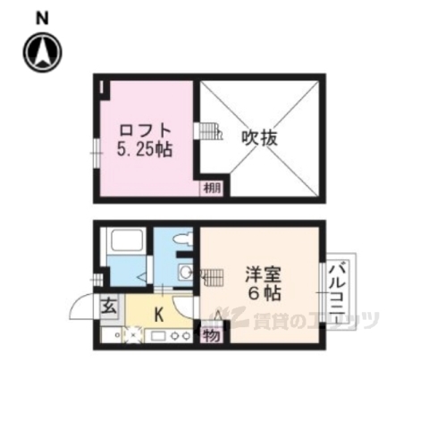 ロフティ北白川の間取り