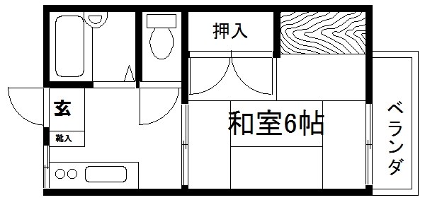 【カーサしもがもの間取り】