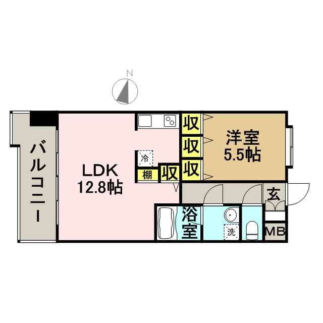 キルンズ博多駅南の間取り