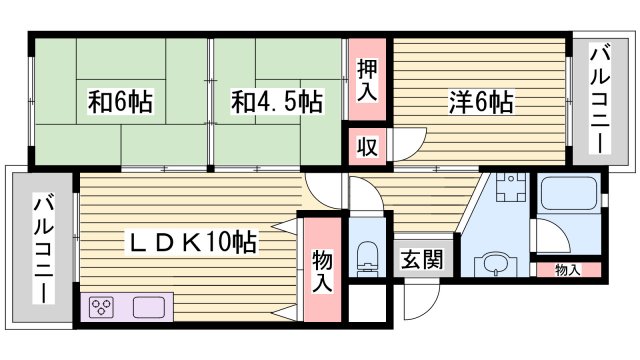 クリスタル明舞の間取り