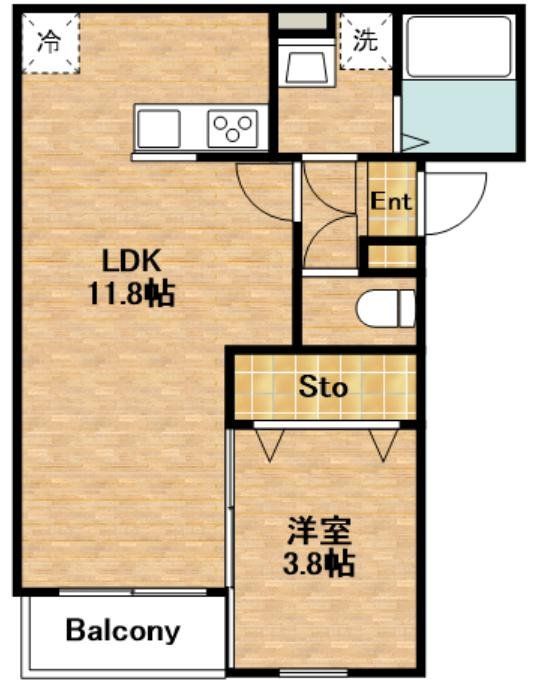 【リタリッチ鳥栖壱番館の間取り】