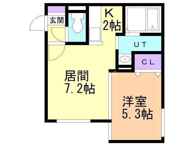 札幌市南区真駒内東町のマンションの間取り