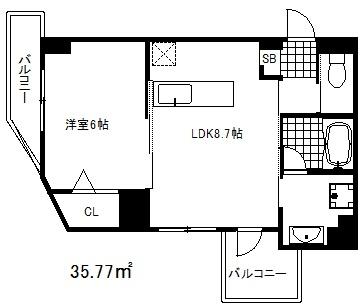 プリオーレ神戸大開通の間取り