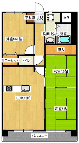 サンマリノ三苫の間取り