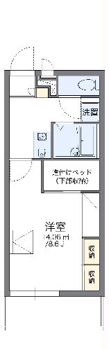 レオパレス出雲の間取り