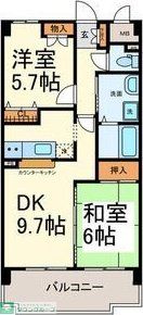 名古屋市東区大幸のマンションの間取り