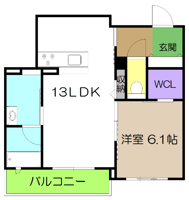 【ベレオガーデンズＨＡＴＡの間取り】