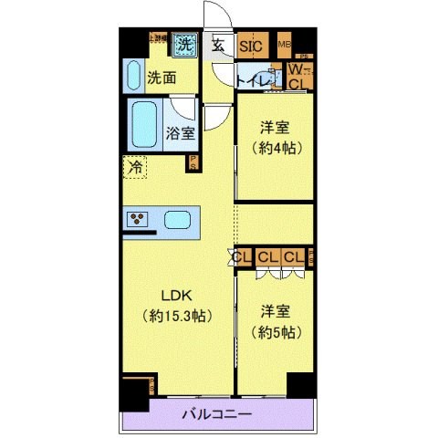 江東区大島のマンションの間取り