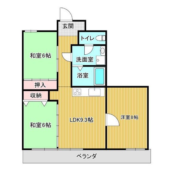 桑島ビルＡ棟の間取り