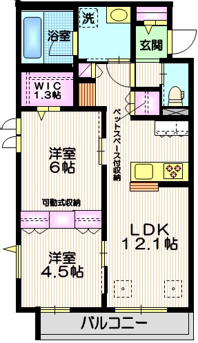 仮称）中央林間２丁目メゾンの間取り