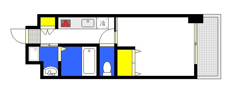 広島市中区八丁堀のマンションの間取り