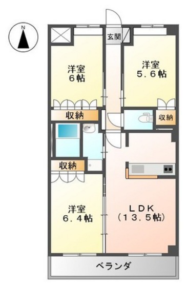 ソレアードの間取り