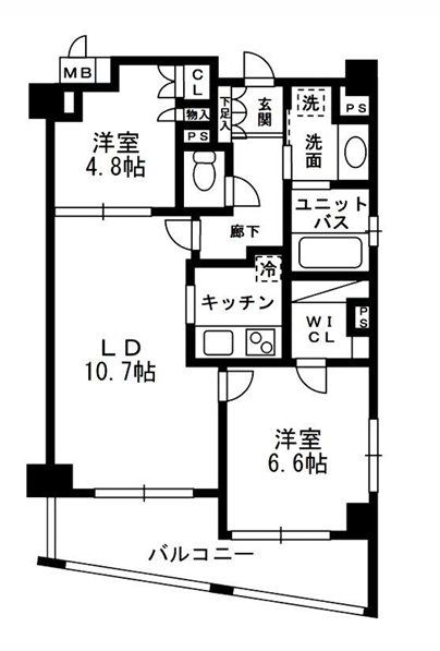 レジディア中落合A棟の間取り