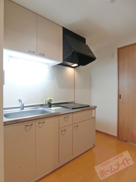キッチン　２口コンロでお料理も楽しみですね♪♪
