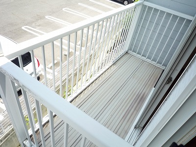 バルコニー　南向きです