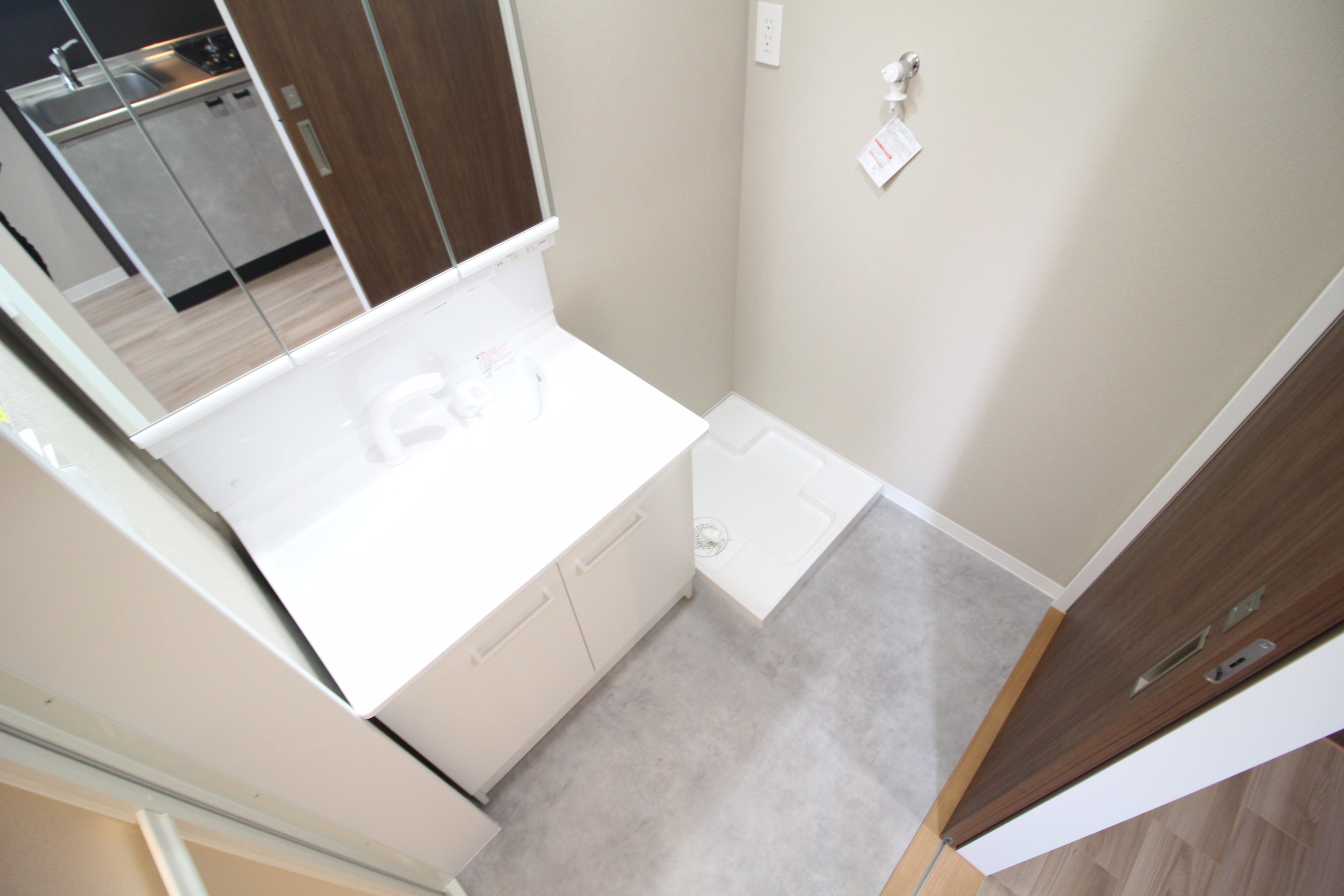 洗面設備　洗面・脱衣・洗濯機スペース♪