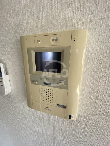 セキュリティ　カスタリアタワー肥後橋　モニター付きインターフォン