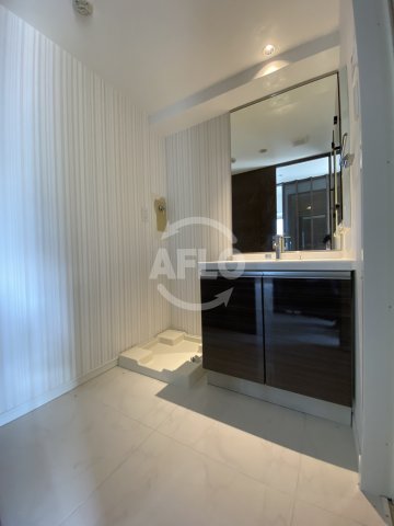 洗面設備　カスタリアタワー肥後橋　独立洗面台