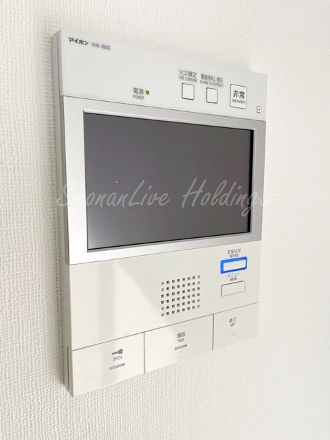 セキュリティ　モニタ付きインターホンで安心♪