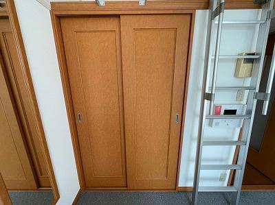 収納　姿見設置