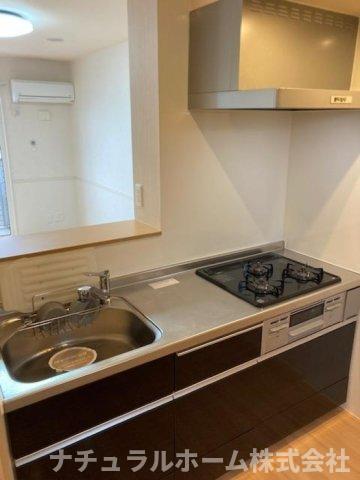 キッチン　システムキッチン ガスコンロ付き