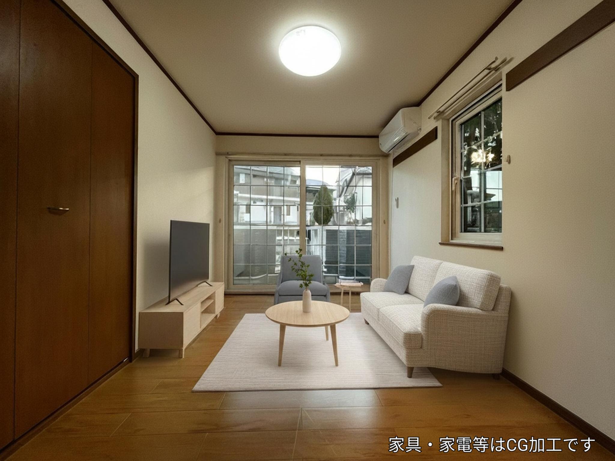 居室・リビング　西側洋室6帖　※家具・家電はCG加工です