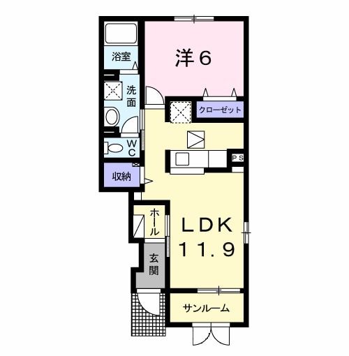 シュガーローズB館_間取り_0