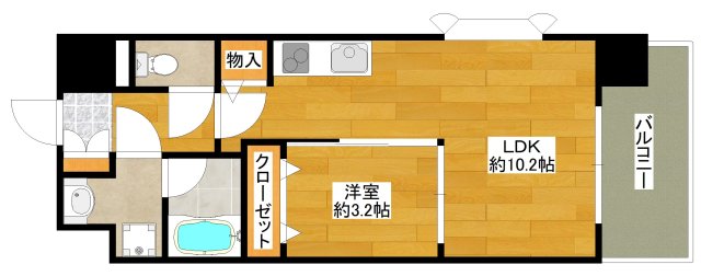 パークレジデンス江坂の間取り写真