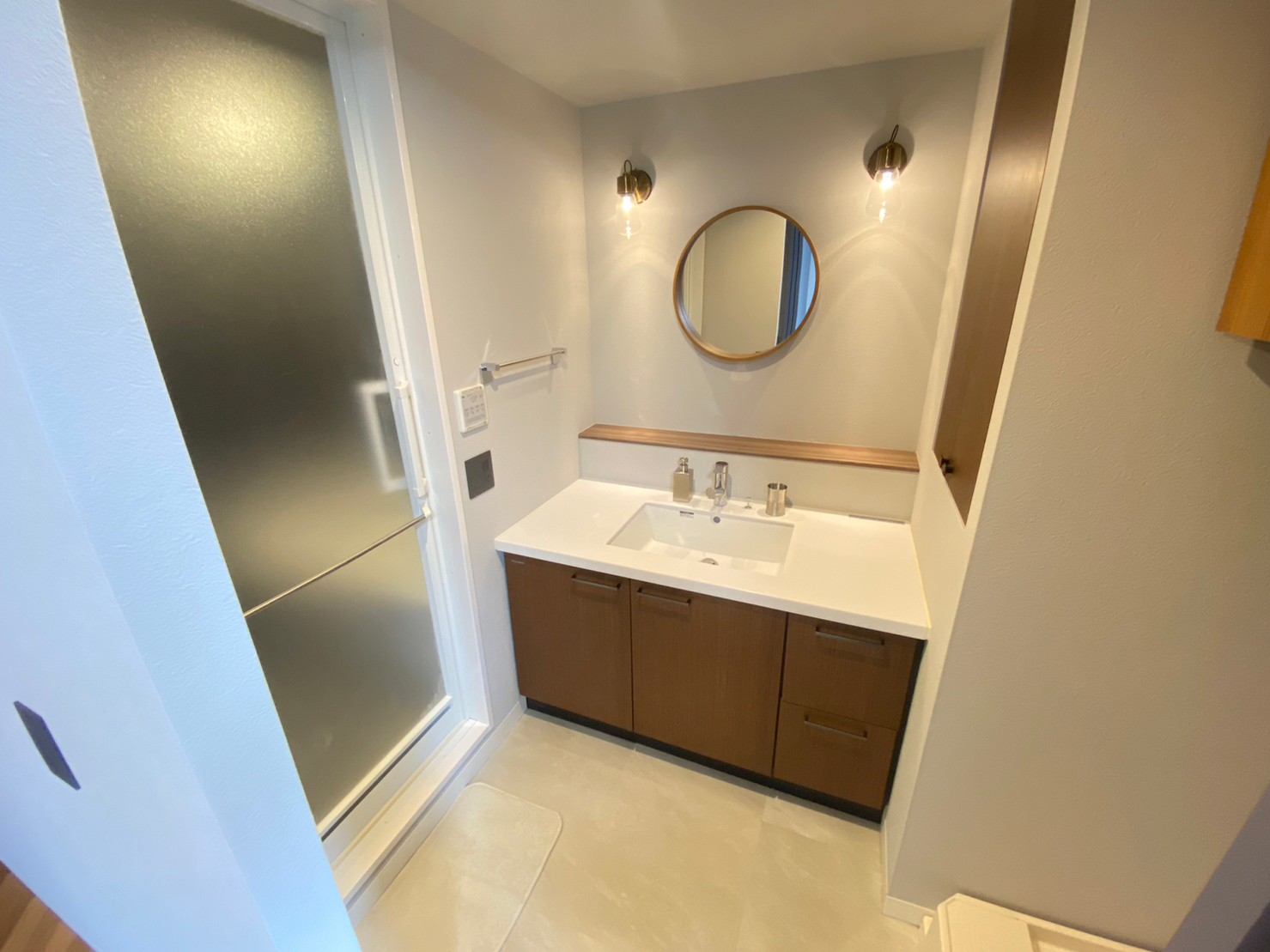 洗面設備　モデルルーム時のお写真です。