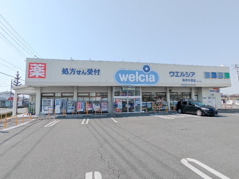 ドラックストア　ウエルシア高崎中居店（ドラッグストア）まで738m
