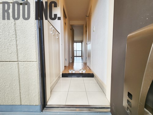 玄関　写真はクリーニング途中のものです。