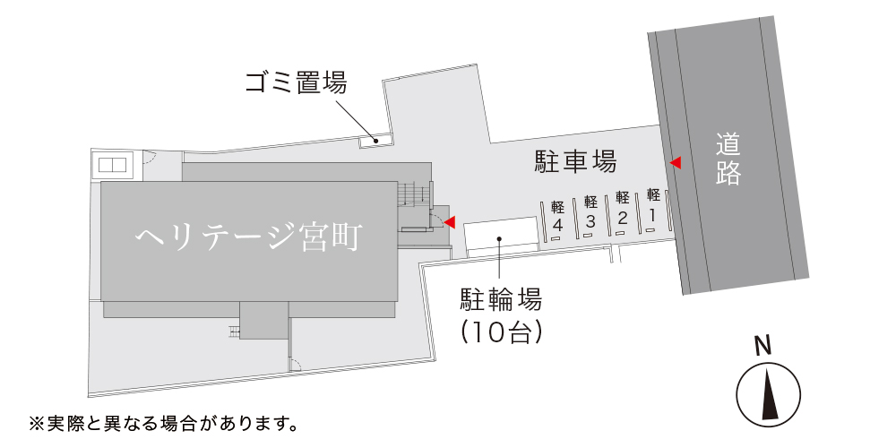 駐車場　配置図