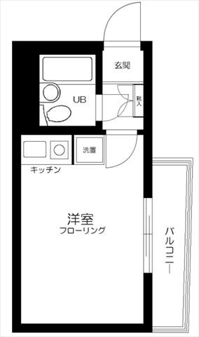 東急東横線 新丸子駅 徒歩6分 4階建 築38年の間取り写真