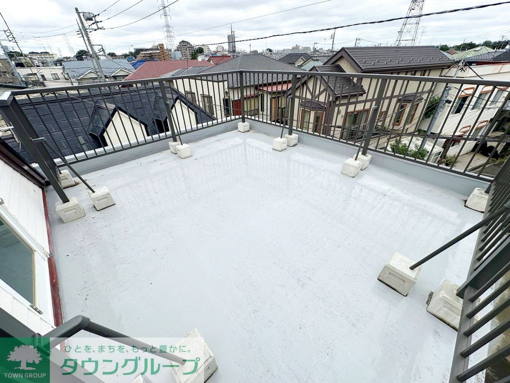 バルコニー　開放感のある屋上♪