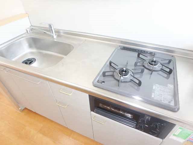 キッチン　２口コンロ付きシステムキッチン☆（イメージ）