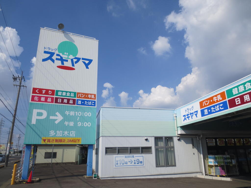 ドラックストア　ドラッグスギヤマ多加木店（ドラッグストア）まで1253m