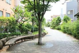 公園　天王川コミュニティ緑道（公園）まで604m