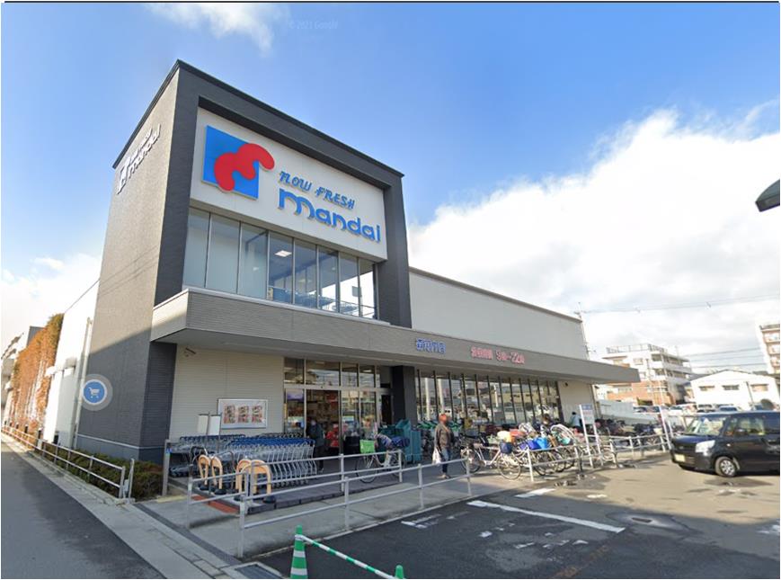 スーパー　万代 森河内店（スーパー）まで524m